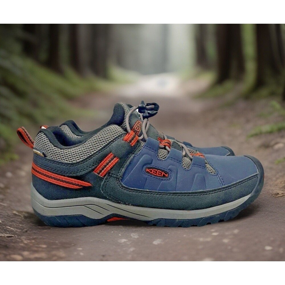 Keen Dry Waterproof Hiking Shoe Womens Size 6.5 Mens 5 #1019829 Blue Gray Orange
